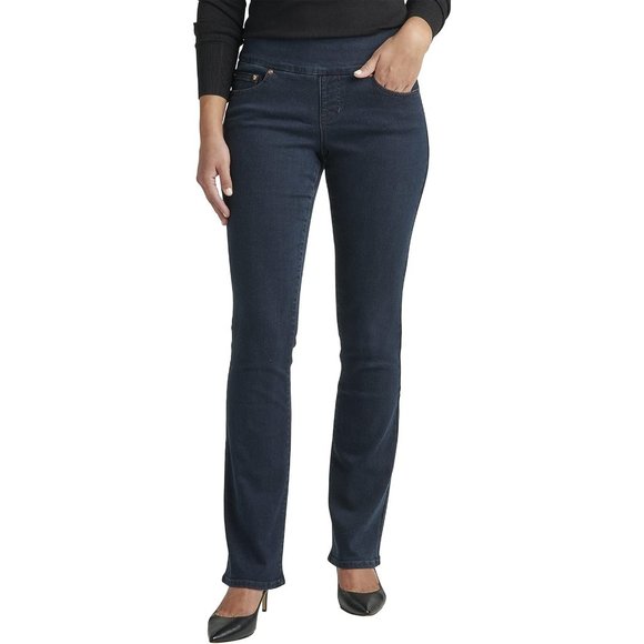 Jag Denim - JAG Jeans Women's Paley Mid Rise Bootcut Pull-on Jeans, After Midnight EDB422, 4